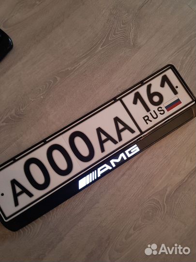 LED рамки под номер с текстом