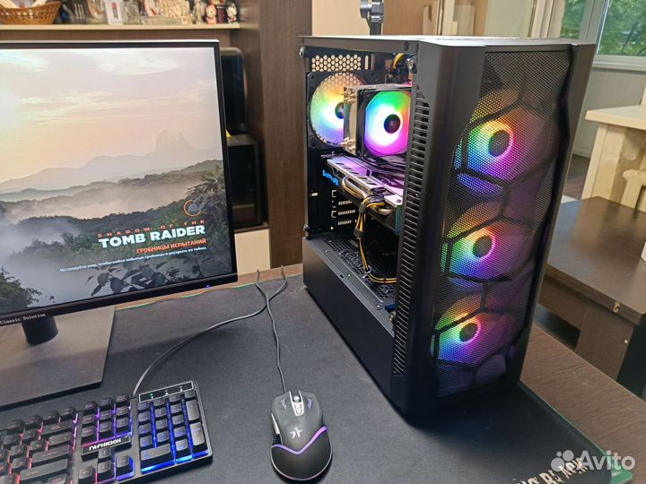 Игровой пк Intel 12100F+ Sapphire Nitro+ RX580 8Gb