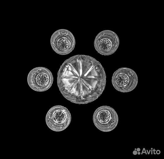 Хрустальный сервиз Татьяна для спиртных напитков