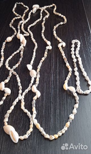 Бижутерия из натуральных ракушек.Пакетом