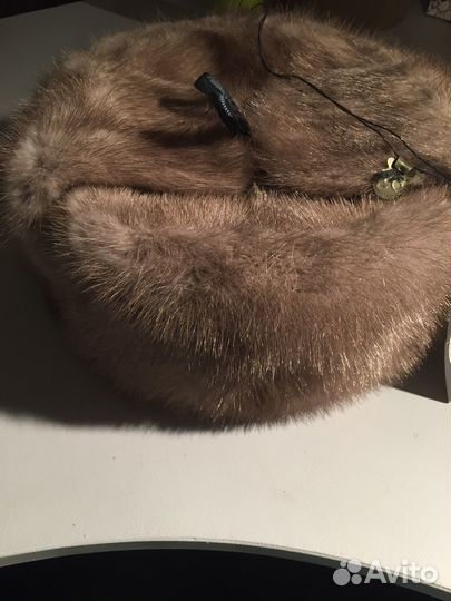 Норковая шапка мужская ушанка