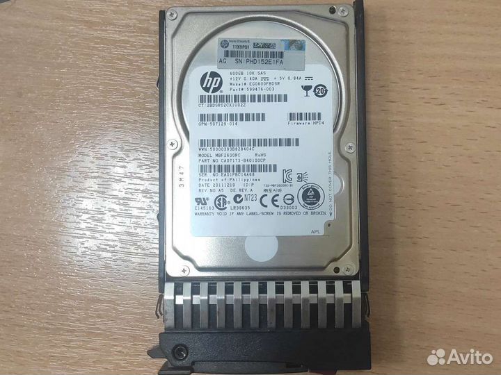 Жесткий диск HP 600Gb SAS 10K