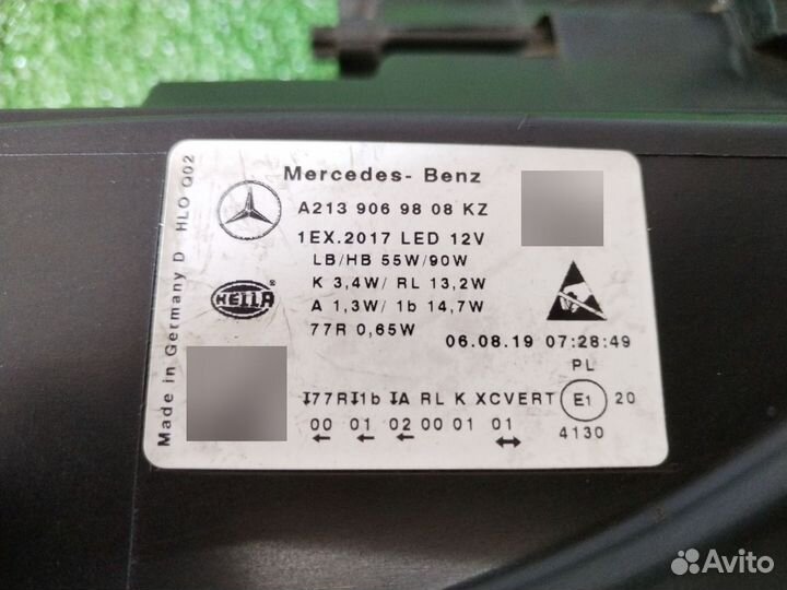 Фара правая Mercedes-Benz E-Class W213 OM654920