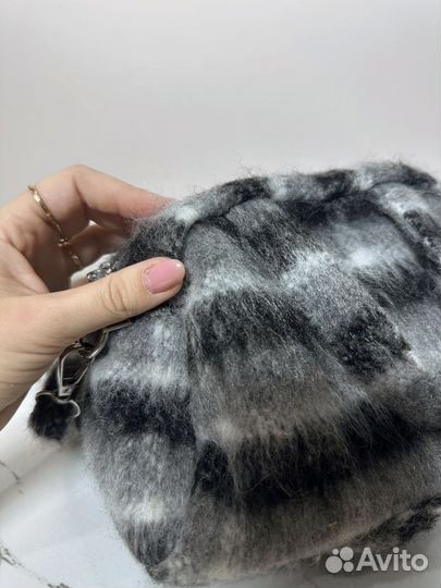 Сумка женская шерстяная серая