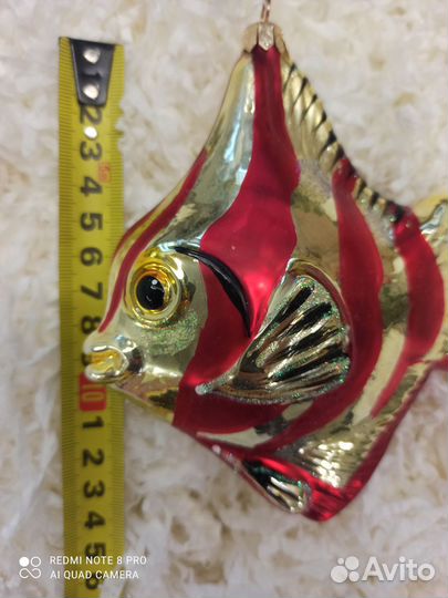 Рыба ёлочная игрушка komozja