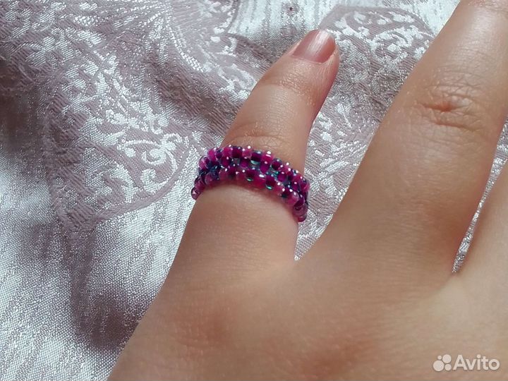 Кольцо из бисера на заказ