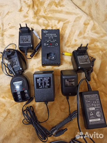 Зарядники, адаптеры 6v, 7,2v, 9v, 15v