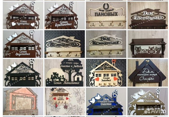 Ключница именная фамильная. сувениры подарки декор