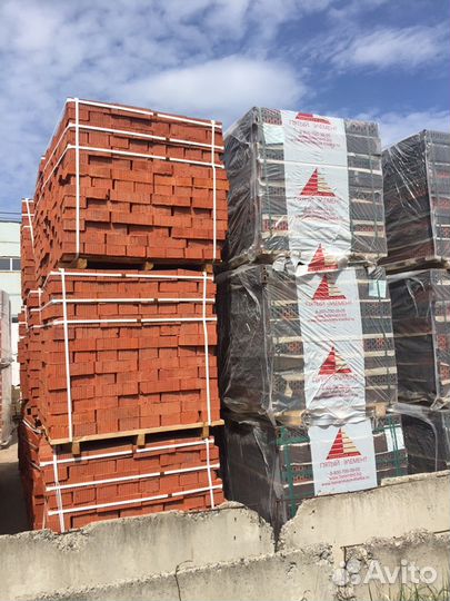 Кирпич, Щебень, Песок, Цемент, Смеси