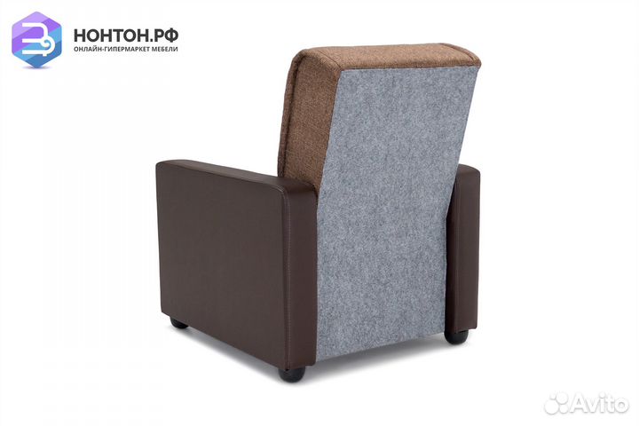 Кресло Лондон рогожка коричневая