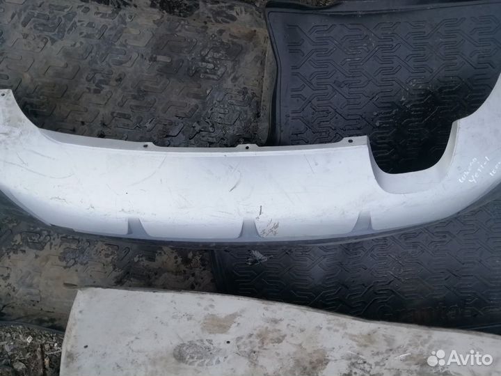 Накладка юбка заднего бампера шкода йети Yeti 1