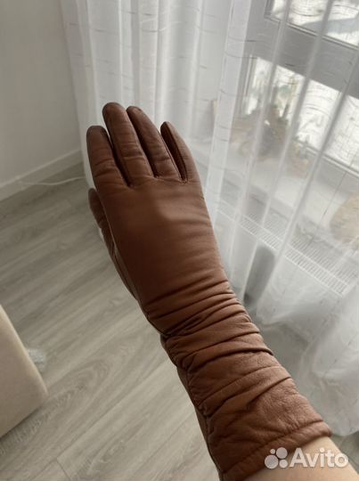Перчатки кожаные