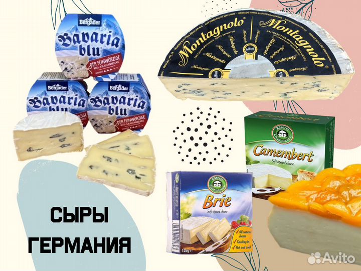 Сыры из Германии, сыры Франции, сыр из Европы