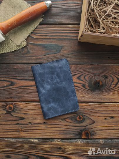 Обложка на паспорт кожаная / широкий выбор цвета