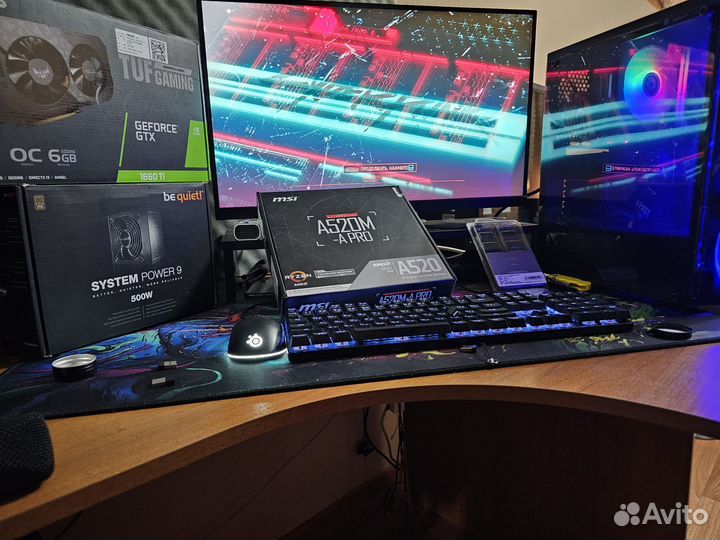 Игровой компьютер ryzen 5 5500 GTX 1660TI