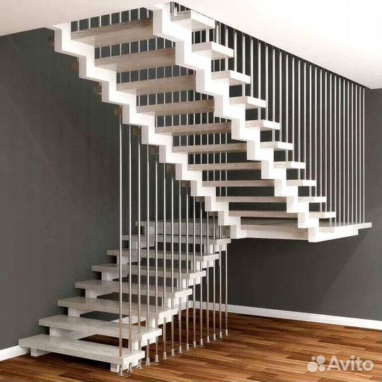 Лестницы прямые под ключ