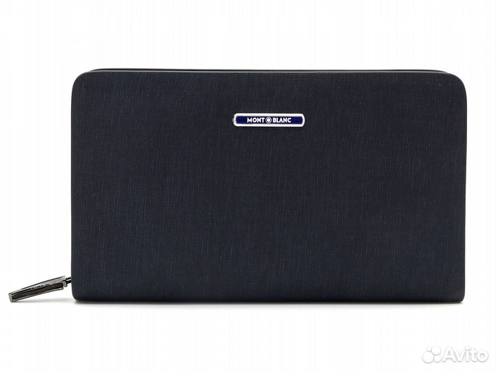 Мужской клатч синий montblanc