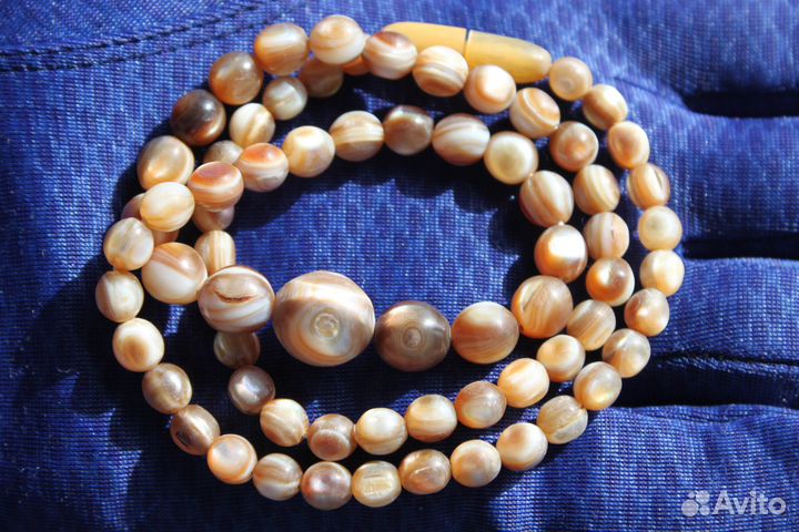Редкиеантикварные бусы баламуты.редкий перламутр