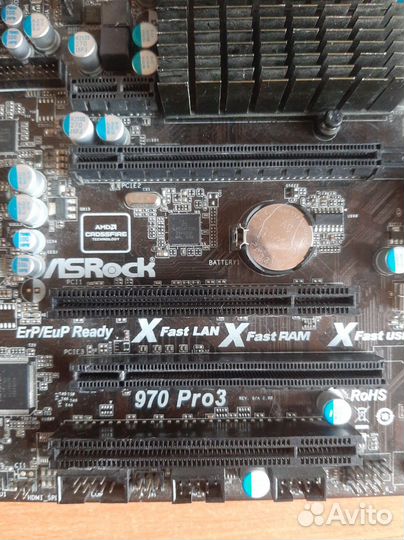 Asrock 970m pro3+fx8320+16gb 1600озу