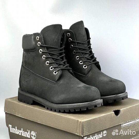 Ботинки Timberland зимние черные