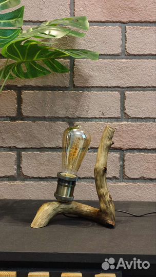 Светильник в эко стиле