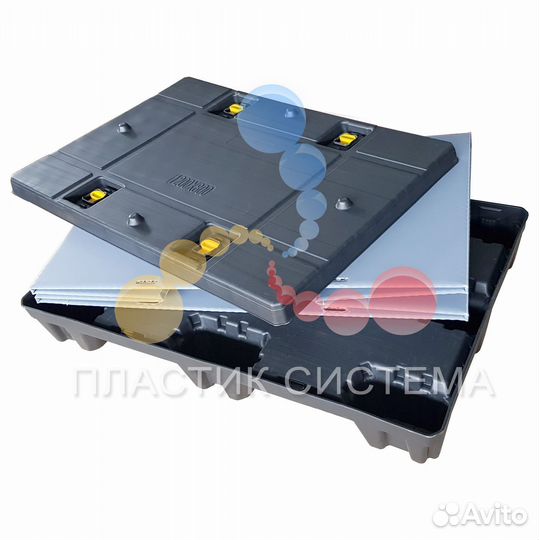 Складной контейнер Uni-Pack 1200х800х820 мм с фикс