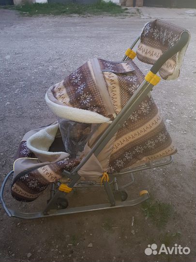 Санки коляска nika