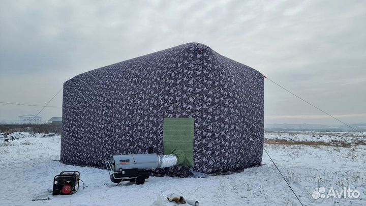 Бескаркасная палатка. Мобильный модуль