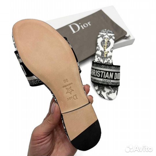 Тапочки christian dior женские