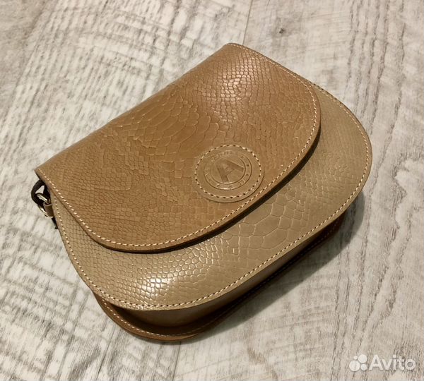 Сумка натуральная кожа Alexander TS коричневая