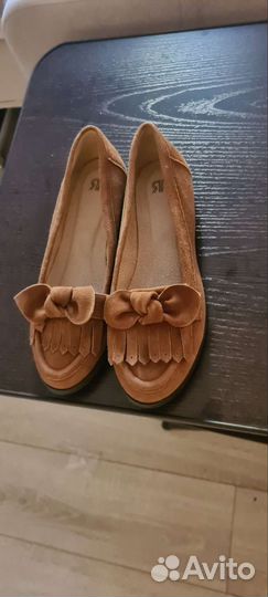 Мокасины женские 36 размер натуральная замша