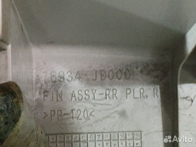 Обшивка задней стойки правая nissan qashqai J10 2