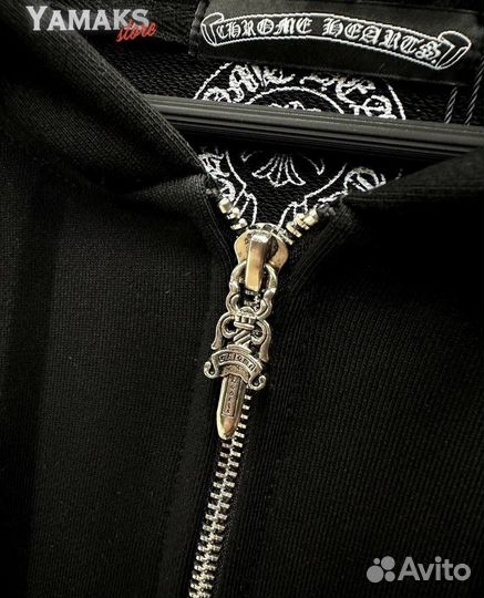 Зип худи Chrome Hearts черный (S-2XL)