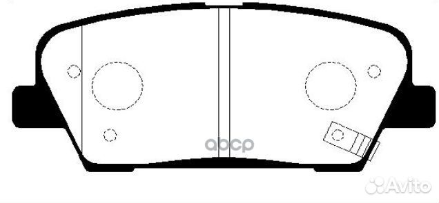 Колодки тормозные дисковые задние hyundai santa FE