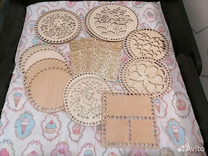 Трикотажная пряжа, шнуры, донышки