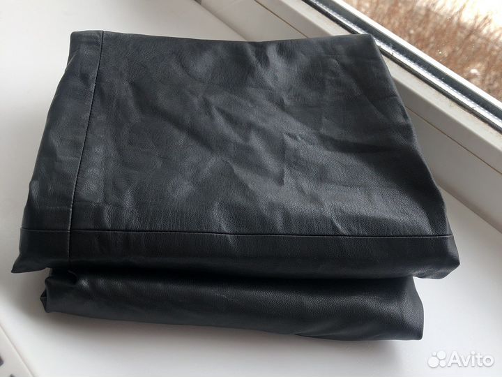 Экокожа черная стрейч для рукоделия