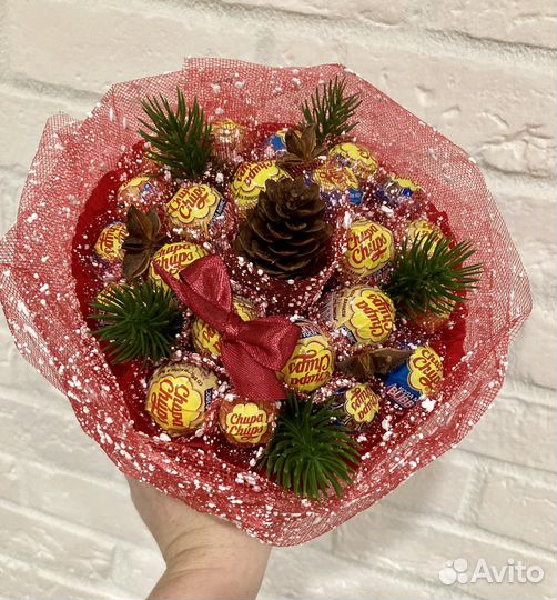 Новогодний сладкий букет