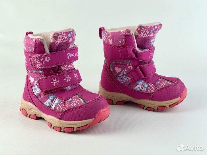Зимние ботинки дутики для девочки 21 размер