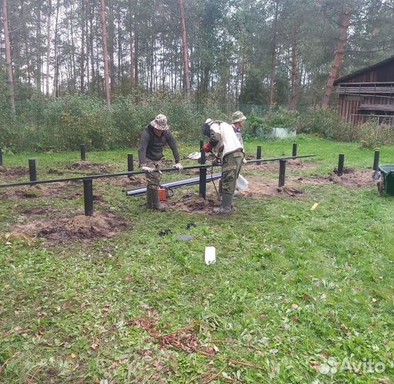 Винтовые сваи под ключ Фундамент на винтовых сваях