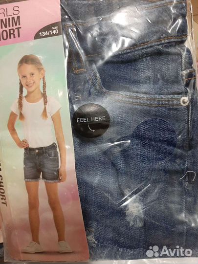 Джинсовые шорты для девочки