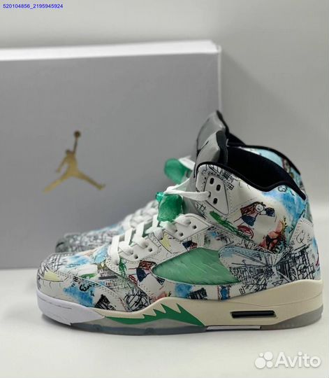 Кроссовки Nike Air Jordan 5 Retro White (Арт.27608