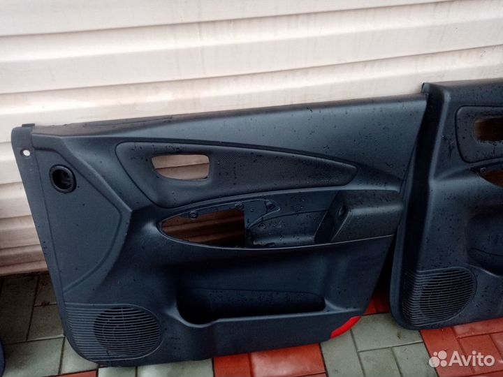 Обшивки дверей hundai tucson 2005 -2008г комп Кожа