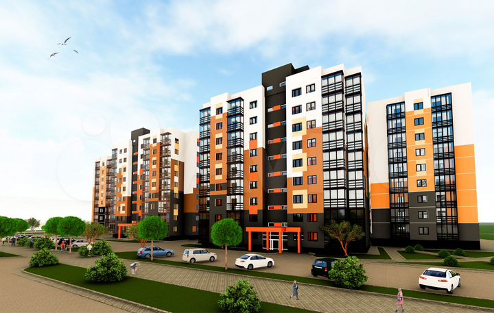 1-к. квартира, 37,6 м², 2/9 эт.