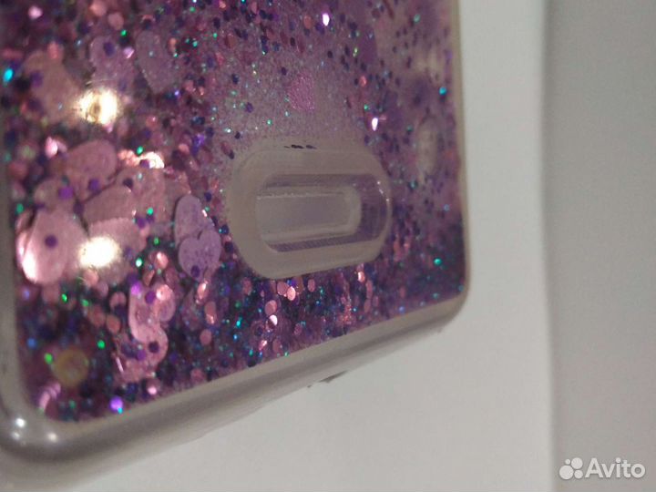 Жидкий переливающийся чехол с блестками для Xiaomi