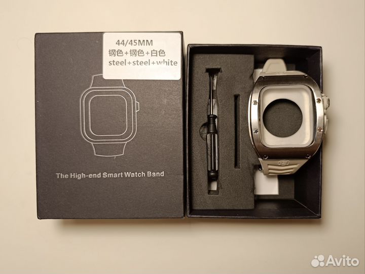 Металлический чехол для apple watch 44 45 mm