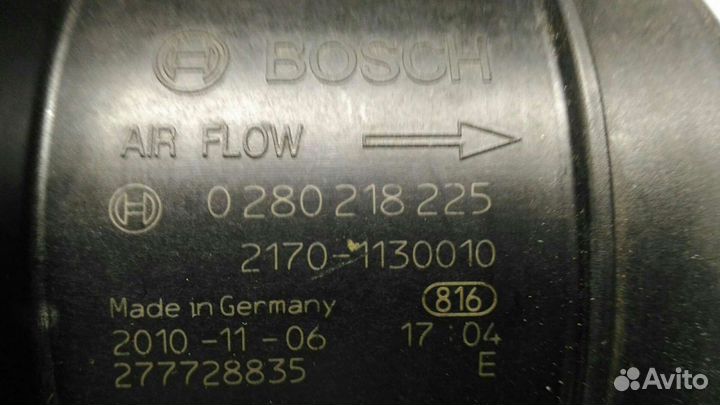 Датчик массового расхода возд bosch 0 280 218 225