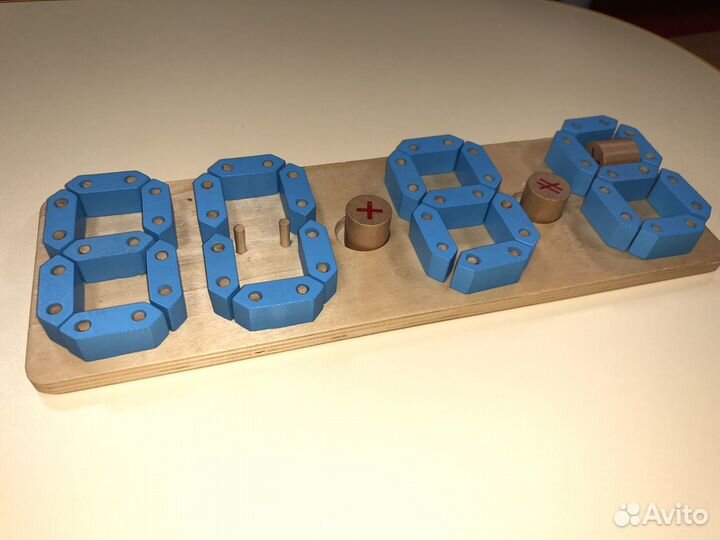 Учим цифры развивающая игрушка деревянная