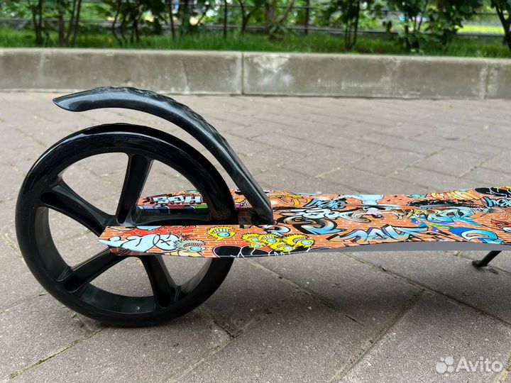 Самокат двухколесный, подростковый, складной