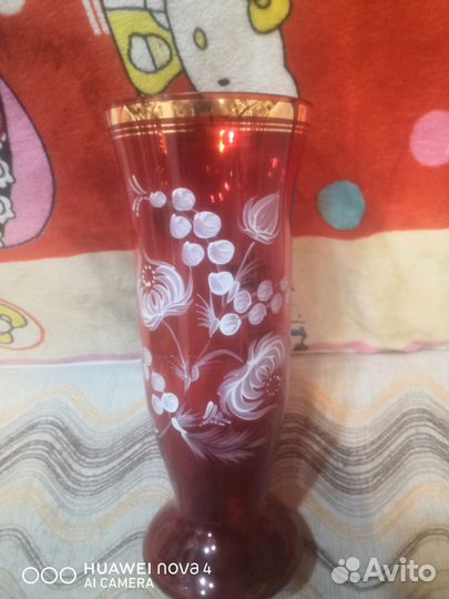 Ваза цветное стекло СССР