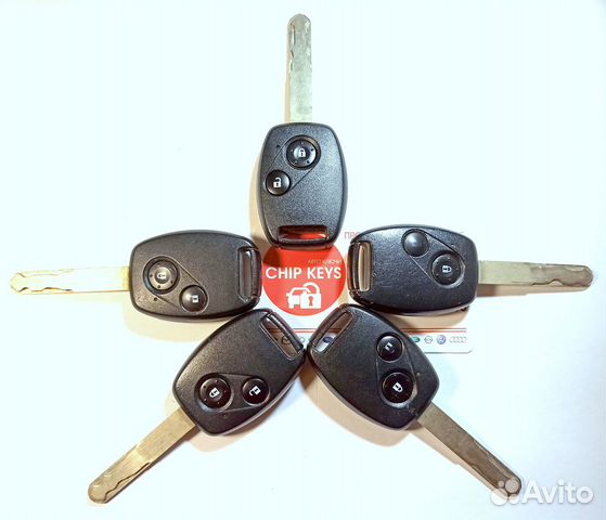 Ключ зажигания Honda Civic / Оригинал Б.У., 5 штук